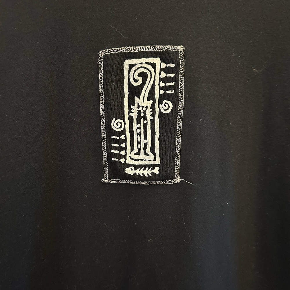 Black Graphic T-Shirt Dress - Picture 2 of 5